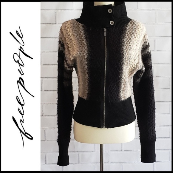 Free People Sweaters - FREE PEOPLE Chunky Cardigan/Mock Neck Sweater